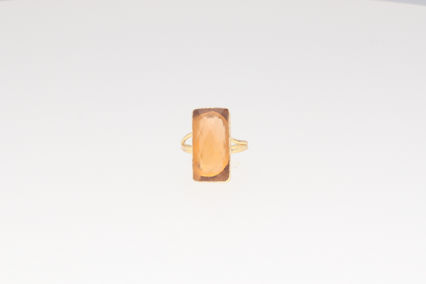 Anillo Piedra Natural Naranja