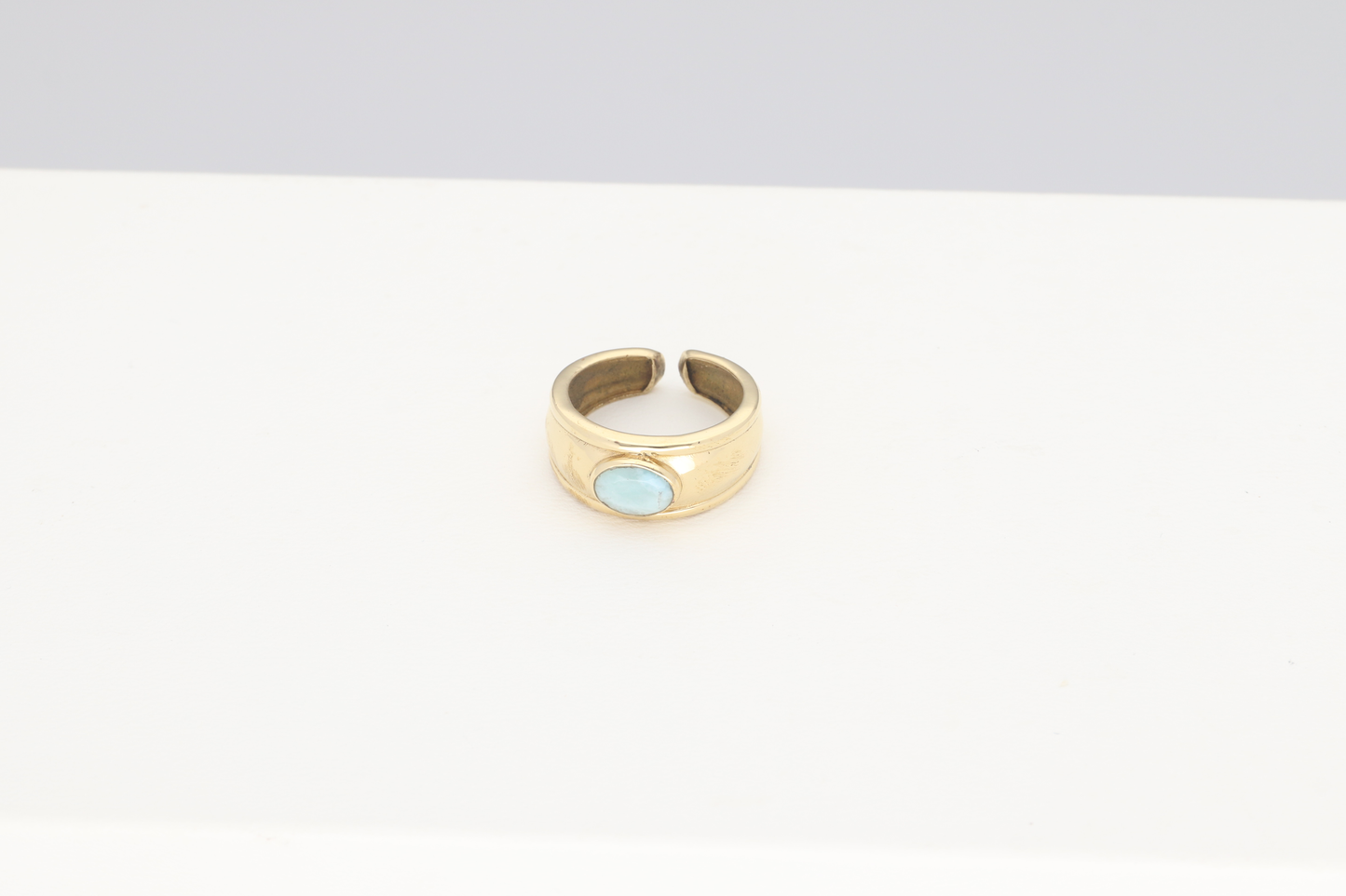 Anillo Piedra Azul Cielo