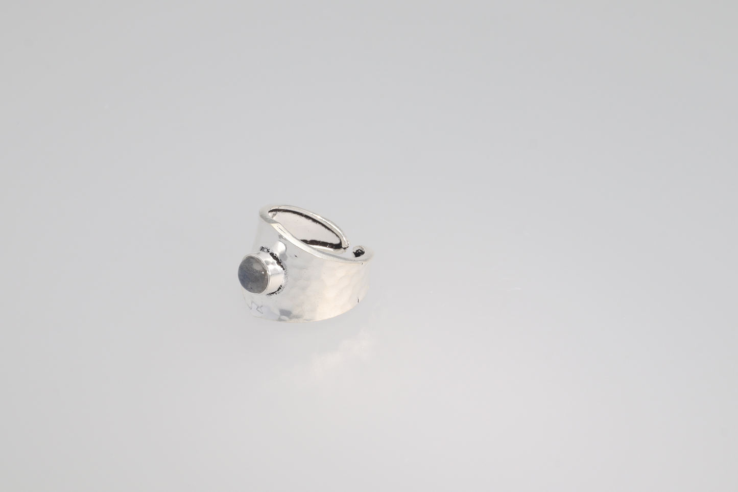 Anillo Plata piedra gris