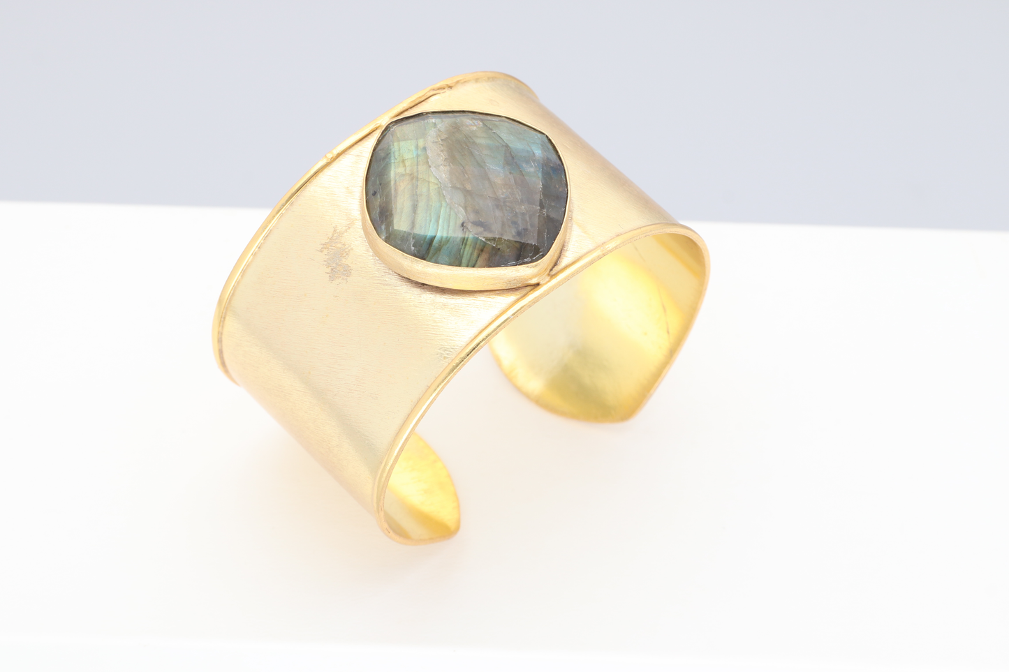 Brazalete Piedra Gris Verdoso