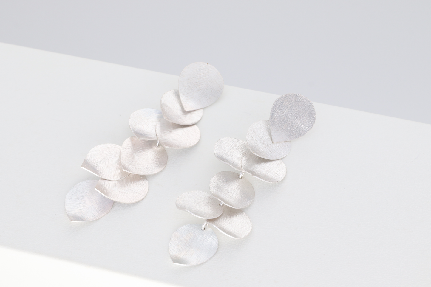 Pendientes Pétalos Plata