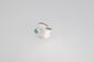 Anillo Plateado piedra celeste