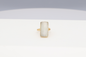 Anillo Piedra rectangular blanco
