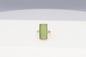 Anillo Piedra rectangular verde